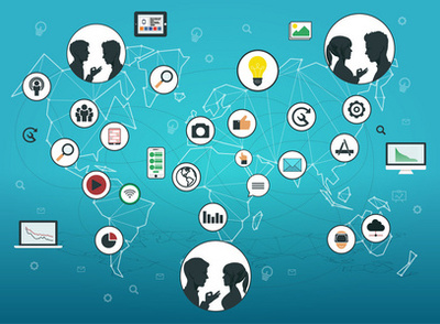 網絡脈動 當黑色智能手機人與矢量設計相遇